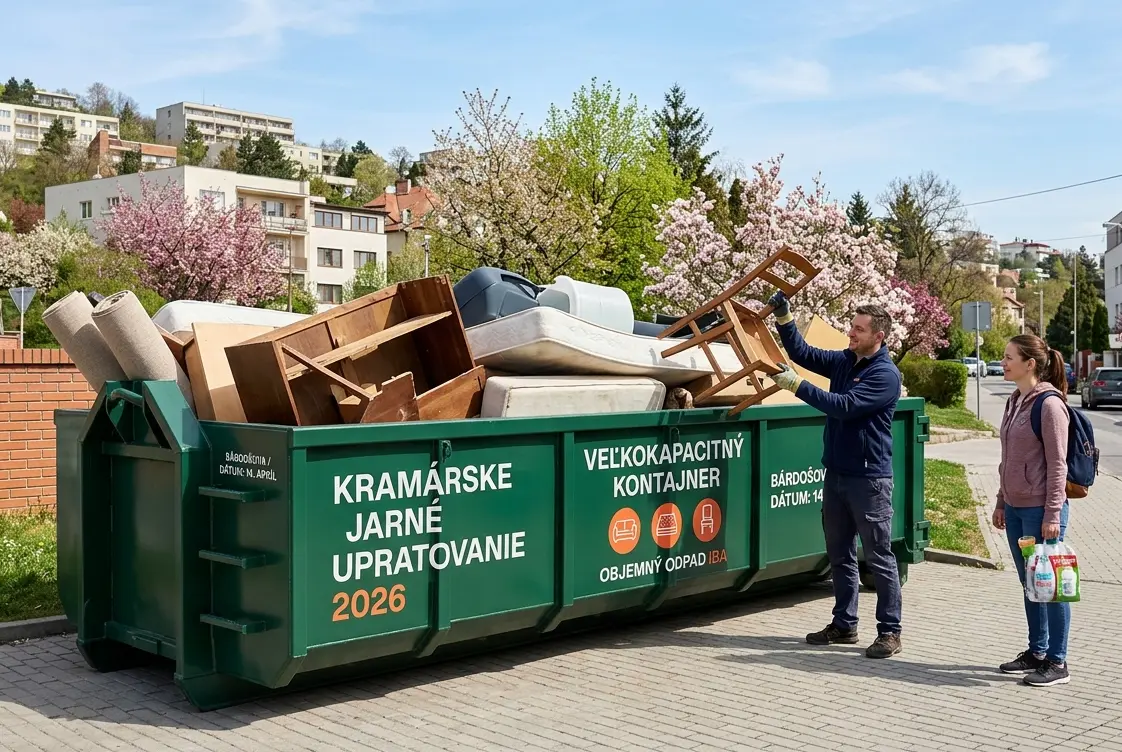 Jar na Kramároch: Veľké upratovanie a harmonogram kontajnerov